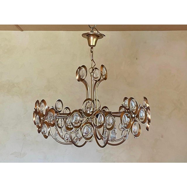 Gaetano Sciolari Chandelier by Gaetano Sciolari for Palwa, 1970s For Sale - Image 4 of 18