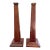 Pair of 19th Century Obelisk Candlesticks With Marquetry Inlays For Sale