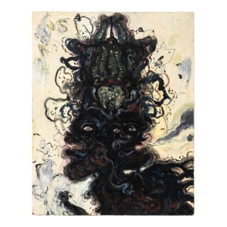 Robert Dandarov "Janus" Oil on Panel For Sale