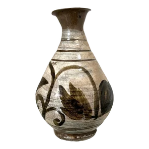 Korean Glazed Ceramic Vase Buncheong Ware Joseon Dynasty