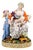 Rococo Porcelain Love and Indulgence Figurine Group by J.C. Schoenheit for Meissen, 1840s For Sale