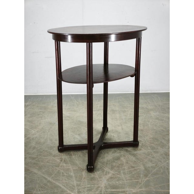 Vintage Oval Table by Josef Hoffmann for Jacob & Josef Kohn, 1890s For Sale - Image 3 of 14