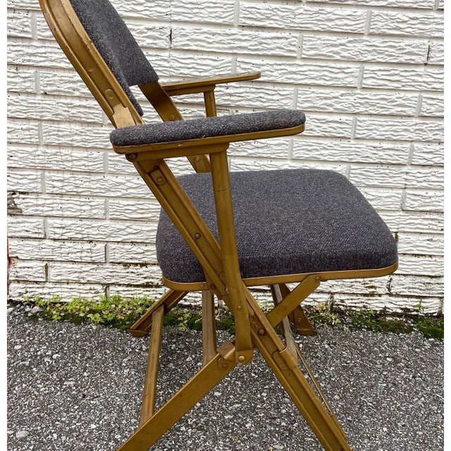 Vintage Clarin Manufacturing Reserve Seating Folding Chairs - a