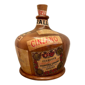 Mid Century Wine Bottle Decanter Poker Chip Caddy