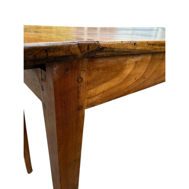 Late 19th Century French Cherry Wood Farmhouse Dining Table, 1890s For Sale - Image 12 of 18