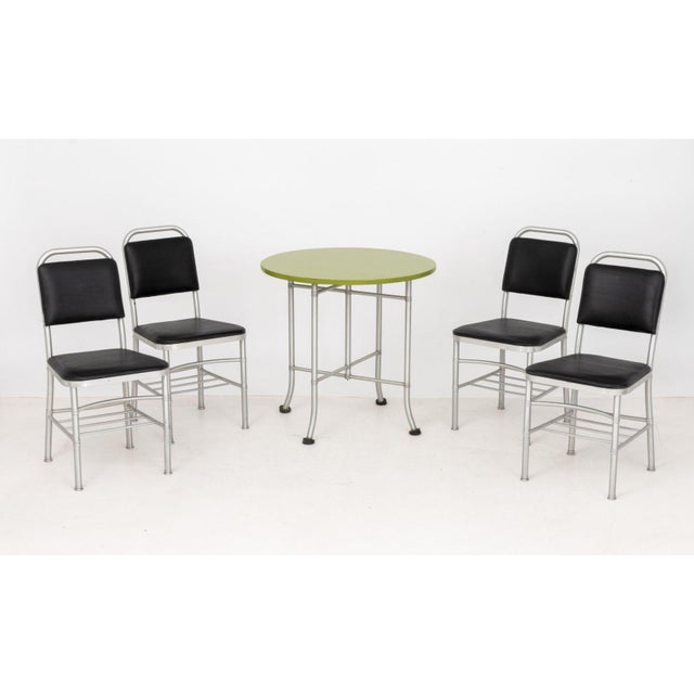 Art Deco Warren McArthur Art Deco Table and Chairs, Circa 1933 For Sale - Image 3 of 14