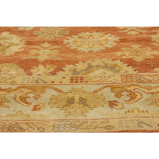 Early 21st Century Vintage Modern Turkish Oushak Rug - 08'07 X 11'02 For Sale - Image 5 of 9