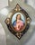 19th Century Rare Antique 1800's French Jade Bronze Enamel Champleve Mini Jesus Painting Art For Sale - Image 5 of 10