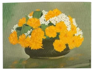 1980s Russ Elliott, Still Life of Flowers
