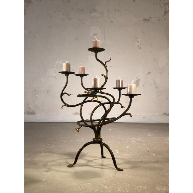 Vintage French Brutalist Candleholder, 1990 For Sale - Image 17 of 18