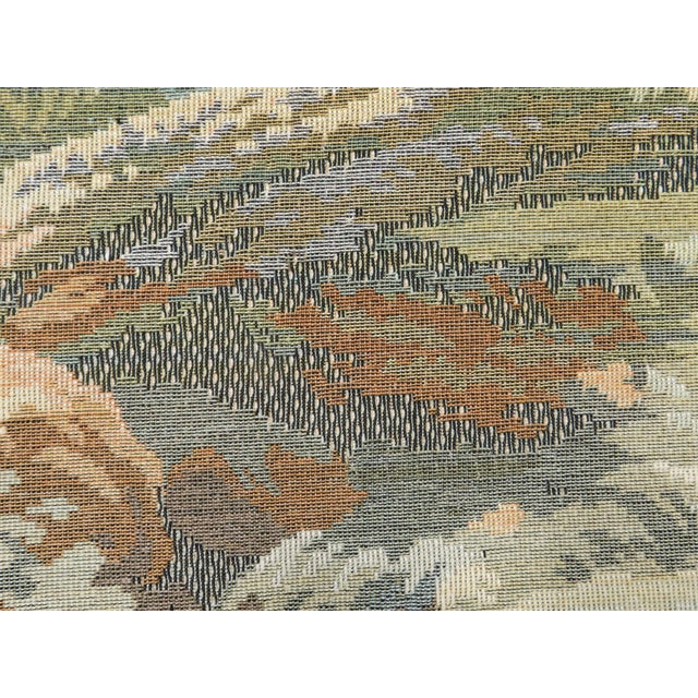 Vintage Machine Made Wall Hanging Tapestry. 5'4"x 6'6" For Sale - Image 10 of 14