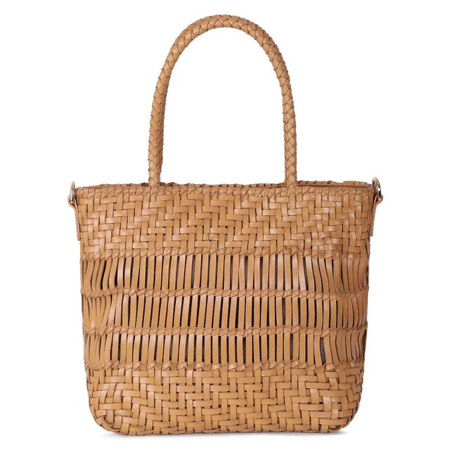 Kaya Cognac Small Tote Crossbody For Sale - Image 4 of 4