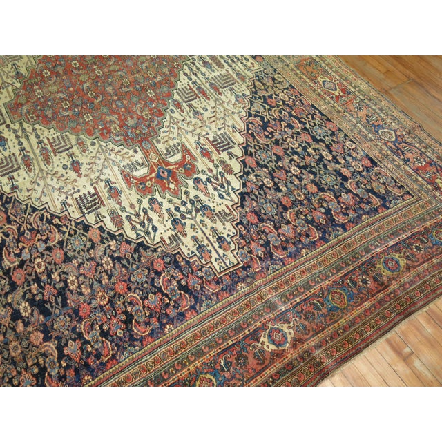 Textile Antique Bidjar Rug, 9' X 13'10'' For Sale - Image 7 of 11