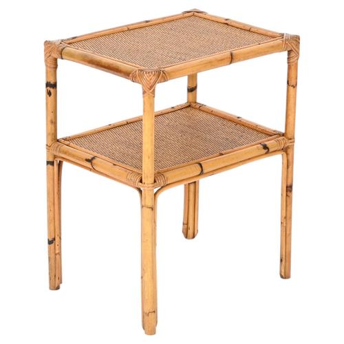 Mid-Century Modern Italian Organic Coffee Table in Bamboo and Rattan, Italy, 1960s For Sale - Image 12 of 12