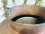 Hand Crafted Antique Copper Cauldron: Hand Hammered Firewood Bucket Green Patina Worn For Sale - Image 6 of 10