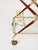 Brass and Burgundy Lacquered Wood Bar Cart by Cesare Lacca, Italy, 1950s For Sale - Image 11 of 15