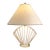1970s Signed Hivo Van Teal Sculptural Lucite Fan Table Lamp For Sale