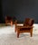 Mid-Century Modern Leather and Teak Lounge Chairs, 1960s, Set of 2 For Sale - Image 6 of 18