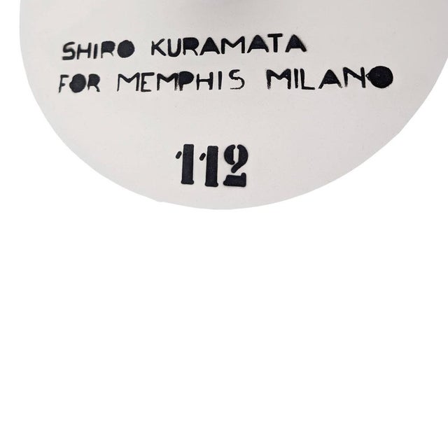 White Terrazzo Kyoto Dining Table by Shiro Kuramata for Memphis Milano For Sale - Image 8 of 9