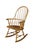 American Vintage Nichols & Stone Oak Windsor Rocking Chair Hoop Back Colonial Rocker For Sale - Image 3 of 17