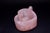 Gemstone Valentine's Natural Rose Quartz Pink Heart Shaped Cups Pair For Sale - Image 7 of 13