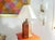1960s Burl Wood Column Lamp & Shade by Knob Creek For Sale - Image 6 of 18