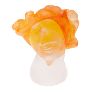 2000 Signed Art Glass Bust Sculpture By