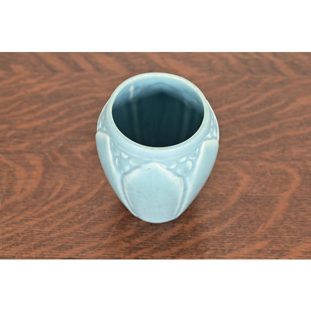 1930s Rookwood Pottery Arts & Crafts Glazed Ceramic Art Pottery Vase, 1937 For Sale - Image 5 of 11