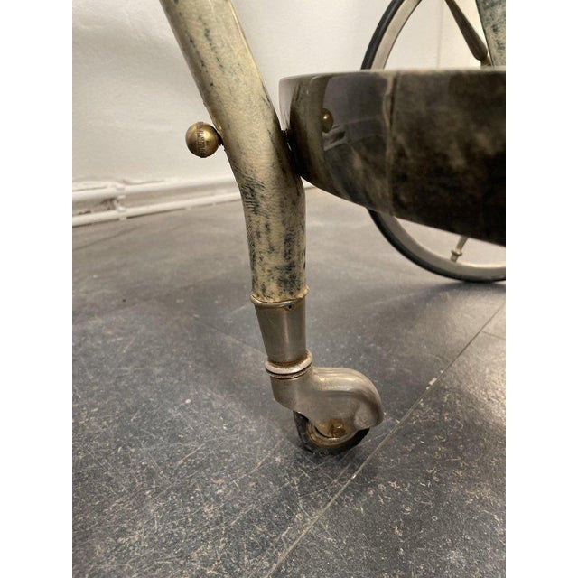 1970s Serving Bar Cart by Aldo Tura, Italy, 1970s For Sale - Image 5 of 9