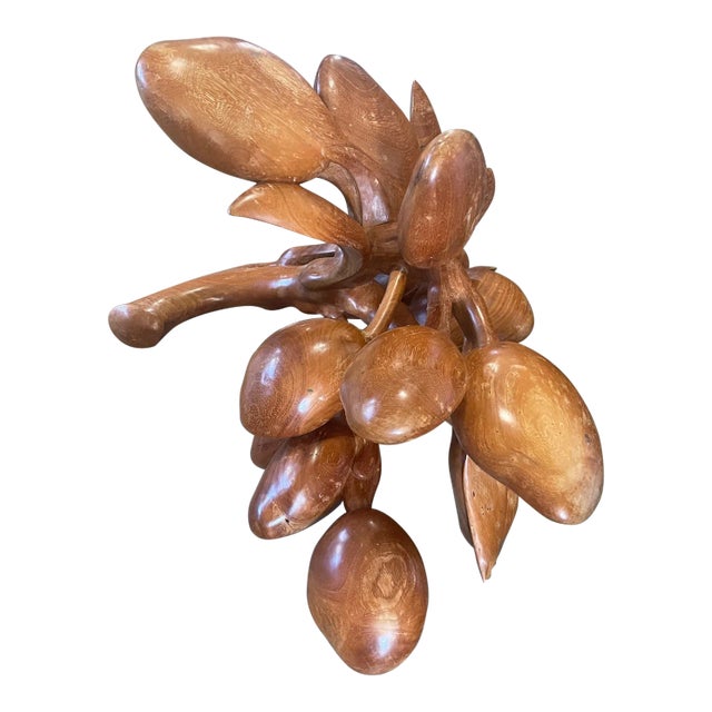 1990s Artistic Teakwood Art Carving Sculpture For Sale