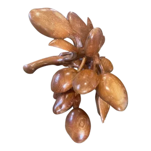 1990s Artistic Teakwood Art Carving Sculpture