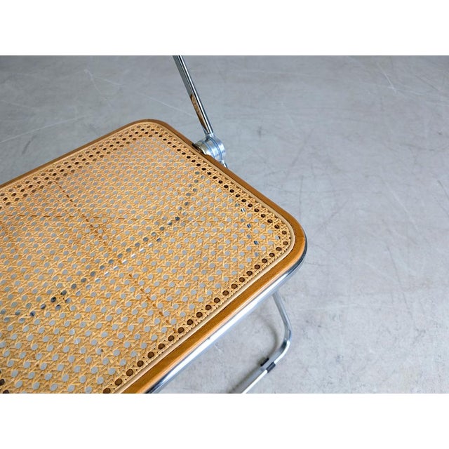 Orange Plia Cane Folding Chair from Castelli For Sale - Image 8 of 9