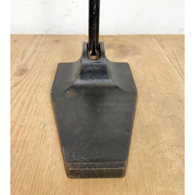 Vintage German Bauhaus Petrol Enamel Table Lamp from Schaco, 1930s For Sale - Image 13 of 18