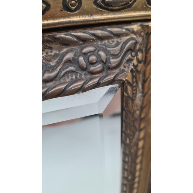Metal 19th Century French Napoleon III Wall Mirror For Sale - Image 7 of 15