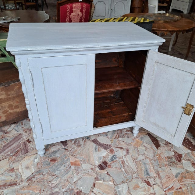 Gray Lacquered Sideboard, 1890s, in Good conditions. Designed before 1890