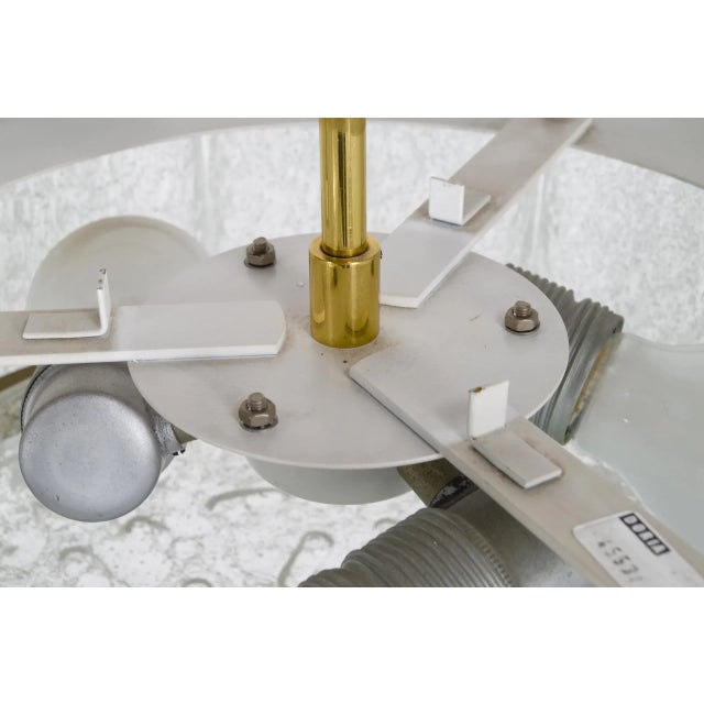 Mid-Century Ice Glass Chandelier from Doria For Sale - Image 11 of 15