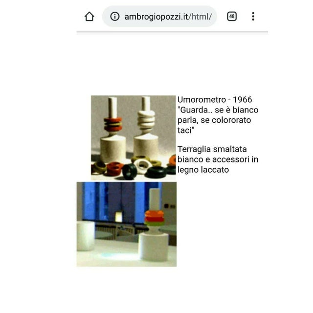 Ceramic Umorometro Vase by Ambrogio Pozzi for Ceramica Franco Pozzi, 1966 For Sale - Image 6 of 7