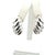 Silver 1990s Pair of Tiffany & Co Omega Back Earrings Sterling Silver Estate For Sale - Image 8 of 8