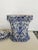 Classic Blue and White Porcelain Flower Holder For Sale - Image 4 of 13