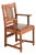 Stickley Brothers Antique Mission Oak and Cane Arts & Crafts Armchair For Sale