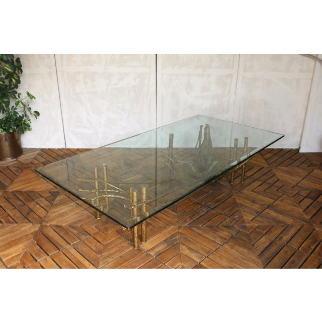 Mid-Century Modern Brutalist Lotus Coffee Table, Circa 1960s For Sale - Image 10 of 18