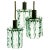 Glass Pendants Attributed to Fontana Arte, 1970, Set of 3 For Sale - Image 7 of 7