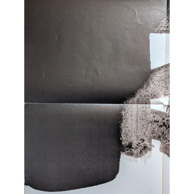 Pierre Soulages, Bronzes et peintures sur papier, Large Original Poster Lithograph, 1977 For Sale - Image 7 of 8