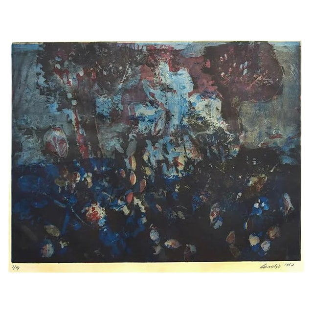 Flower Composition - Original Etching by Nino Cordio - 1967 1967 For Sale