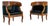 Pair of Biedermeier-Style Walnut Bergères, Italy, 2nd Half 19th Century For Sale