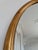 Hollywood Regency Vintage Oval Giltwood Beveled Mirror – Hollywood Regency, Belgium, 1970s For Sale - Image 3 of 9