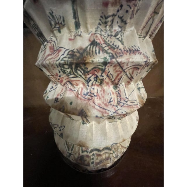 Fabric and Brass Lantern, 1890s For Sale - Image 11 of 12