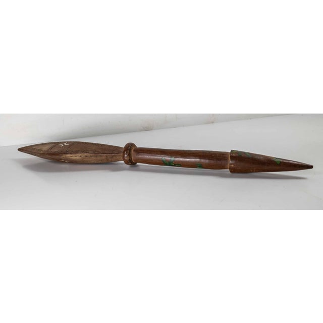 Mid 20th Century Mid-Century Wwii Era Pacific Solomon Islands Tribal Dance Paddle Club For Sale - Image 5 of 15