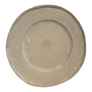 Bellezza Buttercream by Vietri (Italy) Dinner Plate For Sale