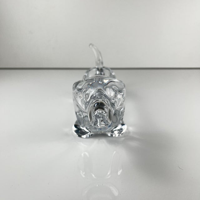 Mid-Century Modern Crystal Dachshund Trinket Dish, 1960s For Sale - Image 3 of 10